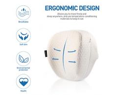 Healifty Kniekissen - Memory Foam Bein Kissen Schlafen zwischen den Beinen zum Schwanger, Rücken und Zurück Schmerzlinderung - mit Beinpositionierer