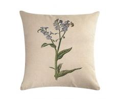 Nunbee Kissenbezug Nordisch Drucken bettwäsche Platz Hochwertiges Leinen Dekorative Akzente Setzen Fall Sofa zierkissen Autodekoration, Blume 2 45 * 45cm