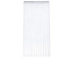 Gluckliy Vintage Quasten Fadenvorhang Fadengardine Fenster Tür Divider Wohnzimmer Schlafzimmer Dekoration String Vorhänge Gardinen 200 x 95 cm (Weiß)
