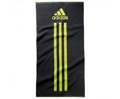adidas Handtuch Towel S, Dark Grey/Semi Solar Yellow, One size