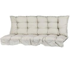 Pure Home & Garden 2-teilige Hollywoodschaukel Auflage, 175x54x18 cm, Uni Natur,