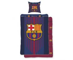 FC Barcelona Bettwäsche Vereinswappen Fußball Fan Renforce 135 cm x 200 cm