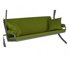 Angerer 42022/209 Elegance Joy Schaukelauflage, 3-Sitzer Design, apfel grün