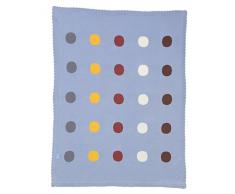 FRANCK & FISCHER 1002-2161 Wrap Gestrickte Decke, blau