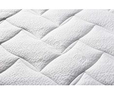 PROCAVE AloeVera Matratzenbezug versteppt, mit 4-Seiten Reißverschluss und 4 Handgriffen, 100% aus Deutschland in 90x200 cm für Matratzen-Höhe 20cm