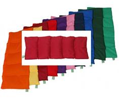 Hirsekissen 20x50 weinrot Hirse Körnerkissen Wärmekissen