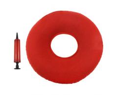 SelfTek 1 Stück Aufblasbare Runde Kissen Druckentlastung Hämorrhoiden Steißbein mit Frei Aufblasen Mini Pumpe Zufällige Farbe