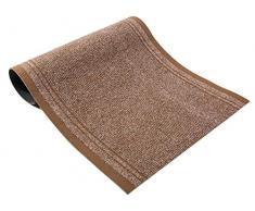 Schmutzfangläufer MALAGA in Meterware – Beige, 0,66m x 1,00m, Rutschfester, Robuster Pflegeleichter Schmutzfangteppich Eingangsmatte, Effektiver Küchen-Läufer