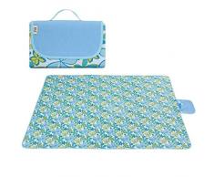 Thermomatte Picknick-Kissen-Matten-Auflage Bewegliches im Freien Widen Isomatte Wasserdichtes Oxford Cloth faltbare Rasen Feuchtigkeitsbeständig Matte, Größe: 145 * 80cm, zufällige Farbe und Stil Lief