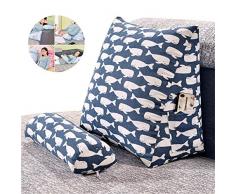CJY-Cushion Lesekissen Rückenkissen Kissen Dreieck Rückenlehne Keilkissen Taille Kissen Sofa Bürostuhl Lesen Bett Kissen Rückenkissen Keilkissen mit Nackenrolle Fernsehkissen Lesekissen,G