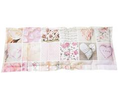 Körnerkissen Kühlkissen Hirse Wärmekissen Hirsekissen Herzen beige rosa100% Baumwolle 200g/qm 50x20