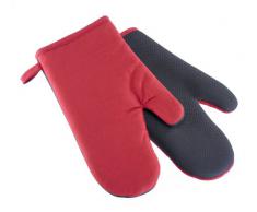 Westmark 2 Topfhandschuhe, Baumwolle/Neopren, Einheitsgröße, Länge: 26,5 cm, Rot/Schwarz, 15602270