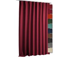 Verdunkelungsvorhang Blackout Vorhang extra breit Kräuselband blickdicht ca. 270x245 cm Gardine #1347 (türkis)