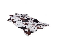 B Blesiya Kunstfell Künstliche Schaffell Boden Teppich Bettvorleger Fellteppich für Winter - Kuh