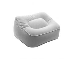 BESPORTBLE Aufblasbare Füße Rest Kissen Kissen Beinauflage Stützkissen für Reisebüro Auto Camping Flugzeug Fußmassage Hocker Relax Kissen - Grau