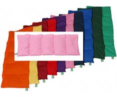 Hirsekissen 20x50 rosa Hirse Körnerkissen Wärmekissen