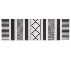 Zala Living Urban Waschbarer Küchenläufer, Polyamid, Schwarz, 140 x 45 x 0.5 cm