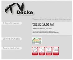 CelinaTex TV-Decke Kuscheldecke mit Ärmeln und Fußtasche XL 170 x 200 cm braun Coral Fleece Tagesdecke Ärmeldecke