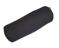 beties Farbenspiel Nackenrollen Bezug ca. 15x40 cm Baumwoll-Serie in Uni (Schiefer)