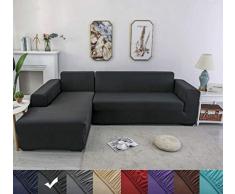 X-ZBS Sofabezug，L-förmiges Ecksofa mit elastischem elastische Stretch Sofabezug（L-förmiges Ecksofa sollte Zwei kaufen）