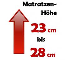 PROCAVE Matratzenbezug Frottee unversteppt 200 x 190 cm | Matratzen-Höhe 23-28cm | Matratzenschoner