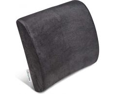 Supportiback® Stützkissen für die Lendenwirbelsäule — Memory-Schaumstoff Lordosekissen für Zuhause, Büro, Auto, Reisen — Ergonomisches Lendenkissen