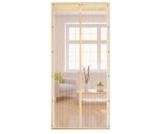 Icegrey Fliegen Gitter Türvorhang Magnetic Moskito Netz 12 Größe verfügbar Passend Türen bis zu 120cm X 210cm MAX Gelb