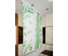 HALB-KASSETTEN DUSCHROLLO 80 cm BREIT BAMBUS WEISS GRÜN DUSCHVORHANG 80x 190 cm! SHOWER ROLLO CURTAIN