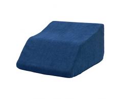 tempracell Venenkissen, Venenkeil, Lagerungskissen, Beinhochlagerung – ergonomisch, orthopädisch – bei schweren, geschwollenen Beinen, Wassereinlagerungen, Venenproblemen (1 = 60 x 45 x 34 cm, blau)