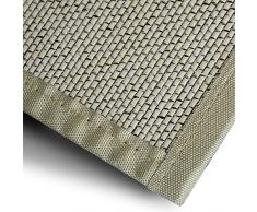 casa pura Bambusteppich Panda (Natur) | für Bad und Wohnzimmer | natürlich wohnen Bambus | Bambusmatte in vielen Größen (160x230 cm)