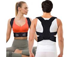 Geradehalter zur Haltungskorrektur, Haltungstrainer Rückenstabilisator für Herren Damen und Kinder mit 2 herausnehmbare Schienen für Rückenstütze, 2 weiche Polster lindern Achsel-Schmerzen, XL