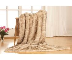 BonMercato Überwurfdecke Kuscheldecke Felldecke POLARWOLF 1tlg. 150 * 200cm