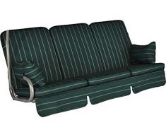 Angerer 1020/026 Exklusiv-Schaukelauflage, 3-Sitzer Design, Faro grün