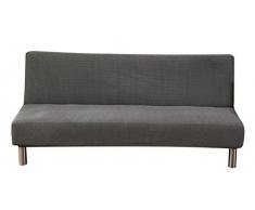 Sofabezug ohne Armlehne Stretch Schonbezug aus Hochwertigem Jacquard-Stoff Klappsofa Überwürfe Sofahusse für Schlafsofa Clic Clac Schutzhülle