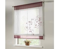 Eastery 180Cm X 145Cm Fadenvorhang Fadenstore Vorhänge Flauschvorhang Türvorhang Insektenschutz Camping Einfacher Stil Freizeit Wohnwagen Blume Sheer Vorhang Tulle Voile Drape Volant 1 Panel