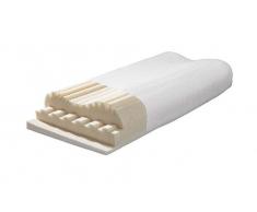 V28 AIR Talalay-Latex Nackenstützkissen Natur - 28 verschieden Einstellungen - Reiner Naturlatex - komplett waschbar und für Allergiker geeignet - Ideal für Schwitzer - sehr atmungsaktiv