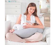 Theraline Yinnie Stillkissen - Kissen für Schwangere & Stillende - verwendbar als Bauchstütze oder Stillkissen - 135x35cm - Füllung aus Mikroperlen