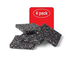 LouMaxx Antirutschmatte Waschmaschine 4 Stück im Set 10x10x1,5 cm Waschmaschinen Unterlage-Anti Vibrationsmatte