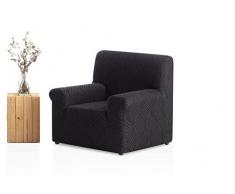Bartali Stretch Sesselhusse Aitana- Farbe Schwarz - 1 Sitzer (von 50 bis 90 cm)