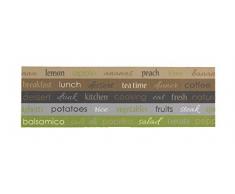 Küchenläufer / Küchenmatte / Läufer / Dekoläufer für Küche und Bar / Schrift / Kitchen - Cooking - Der Hingucker in Ihrer Küche / Ihre Gäste werden staunen / waschbare Küchenläufer / Küchendeko Modell ,,COOK & WASH Schrift
