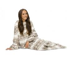 Kuscheldecke mit Ärmeln - Mia Cossotta, Farbe (Home):beige