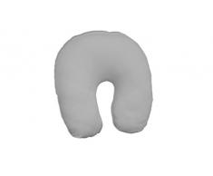 Dukal, Bezug für Nackenhörnchen, 45 x 12 cm, aus hochwertigem DOPPEL-Jersey (100% Baumwolle), Farbe: grau