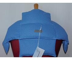 4 in 1 Wärmekissen Dinkelkissen Körnerkissen Blumen blau