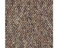 Teppichboden Auslegware Meterware Schlinge braun beige 200, 300, 400 und 500 cm breit, verschiedene Längen