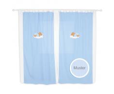 Kinderzimmer Gardinen / Vorhänge von Sleeping Bear in 5 Farben erhältlich, ca. 140 x 230 cm, Farbe:Blau