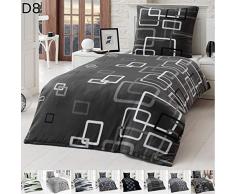Dreamhome Warme Winter Microfaser Thermo Fleece Bettwäsche 135x200 155x220 200x200 Moderne, Größe:200 x 200 cm, Design - Motiv:Design 8