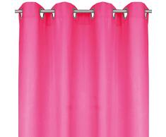 Bestlivings Blickdichte Pinke Gardine mit Ösen in 140x245 cm (BxL), in vielen Größen und Farben