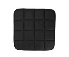 Outop 1 Stück aus Bambuskohle und Schwamm atmungsaktiv bequem Auto Sitzkissen (schwarz)