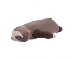 UNUS Seitenschläferkissen Stillkissen Lagerungskissen Faultier Kissen für Kinder Dekoration extrem weich 95 cm Grau