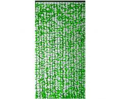 BGFC Perlenvorhang Türvorhang Plastik Blätter Streicher Grün zum Zuhause Restaurant Bar Türöffnung Raumteiler Dekoration Trennwand, Anpassen (Size : 25strand-120x210cm)